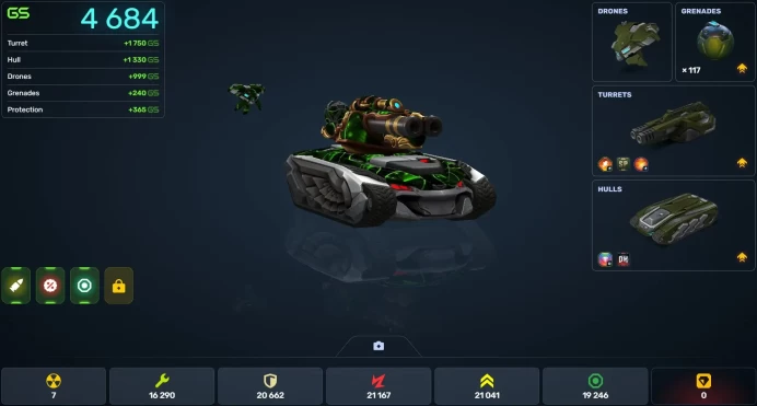 Tanki Online | Warrant Officer 1 | GS 4684 | Crisis MAX | 4 Excelsiors