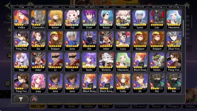 Global|Full EX7(FaiTC0,GelindusTC0,MeliaTC0,JuriTC0,RosieTC0)|6TC6(Tanjiro,Karon,Yui,Evan,Azura,etc)|Netmarble| 7KR146B