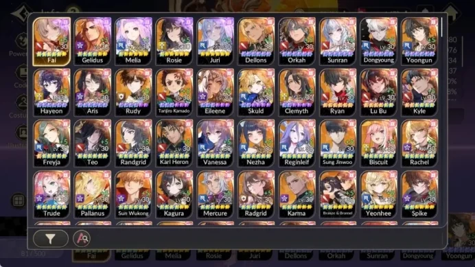 Global|Full EX7(FaiTC5,GelindusTC4,MeliaTC1,RosieTC1,JuriTC0)|2LegSkin|40TC6(Dellons,Orkah,Sunran,etc)|Netmarble| 7KR149B