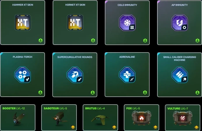 Tanki Online | Warrant Officer 4 | 652 Tankoins | Hornet + Hammer XT | Booster 12