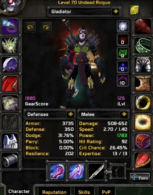 Wow Season Of Discovery | Level 70 Undead Rogue | S2 Gladiator | Merciless Nether Drake