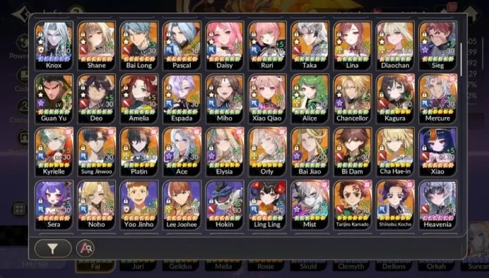 Global|Full EX7(FaiTC6,JuriTC3,GelindusTC3,MeliaTC1,RosieTC1)|49TC6(Fai,Dellons,Orkah,etc)|Netmarble| 7KR151B