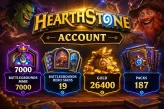 EU / 26400 Gold / 187 Packs / 85 Legendary / Battlegrounds - 7000 mmr / 19 Battlegrounds Hero Skins