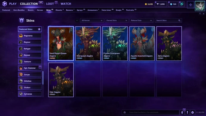 Heroes of the Storm EU | Level 219 | 30 Heroes | Many Skins