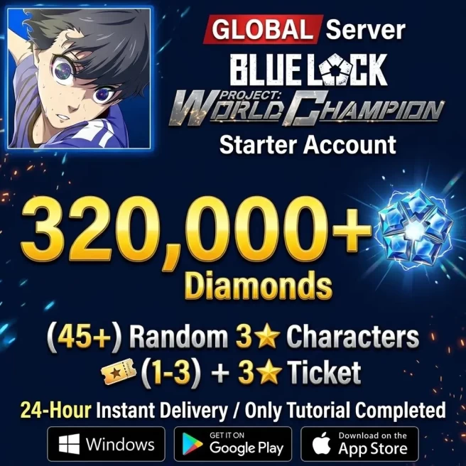 Global | 320,000 Diamonds | 45 Random 3-Star | 1-3 3-Star Ticket