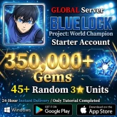 Global Server | 350,000+ Gems | 45+ Random 3-Star Characters