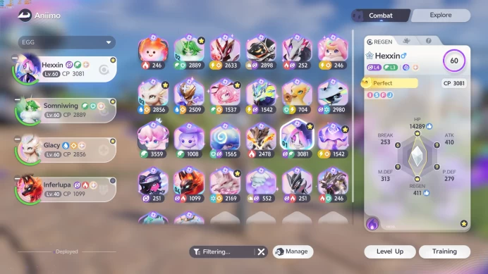EU Personal Account | Lvl 61 | ALL 33 Prismana Aniimo (ALL PERFECT) | 30 Sparkling |+ bp
