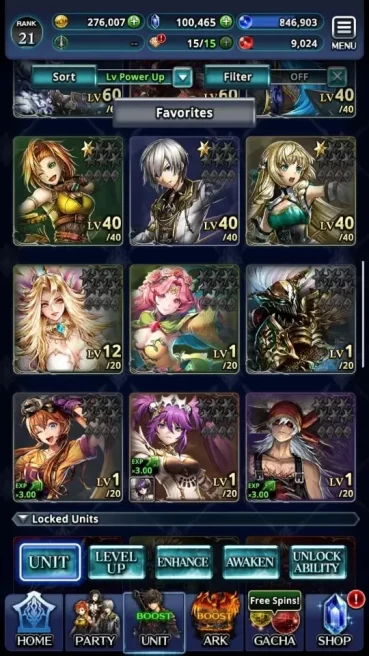 Global|Rank 21|100K Crystal|Top Tier Units (SM Sera,Lenius Unbound,Telestio,PoGT Famille,etc)| 2 UR 21 SSR Ark|CodeOnly|LC1641