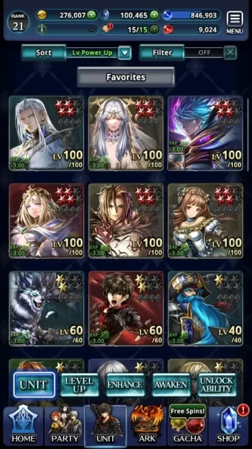 Global|Rank 21|100K Crystal|Top Tier Units (SM Sera,Lenius Unbound,Telestio,PoGT Famille,etc)| 2 UR 21 SSR Ark|CodeOnly|LC1641
