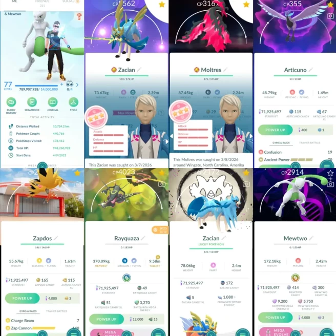 2485 Level 77 Shiny Rayquaza Shiny Mega Rayquaza Shiny Mewtwo Shiny Shadow Mewtwo Shiny Mega Mewtwo Shiny GMax: Meowth