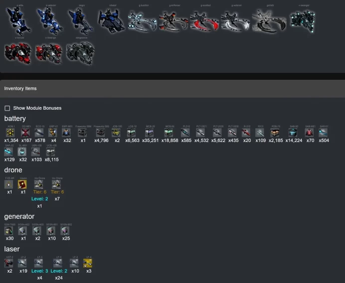 Darkorbit | EU 6-7, Italy 1-2-3, Asia1 | Level 20 | 23 Pilot Points