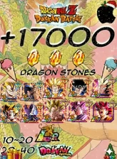   17 000K-18 000K DS  Dragon Ball Z Dokkan Battle GLOBAL [IOS] INSTANT DELIVERY 
