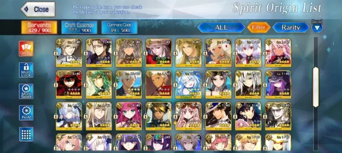 NA Lv 133|17 SSR Servant|RG + O|Beast Eresh (NP 5),Merlin Np 2,Skadi Caster,Koyan Light,Kama,Tamamo,Kintoki,Kenshin,Etc|FGO1086