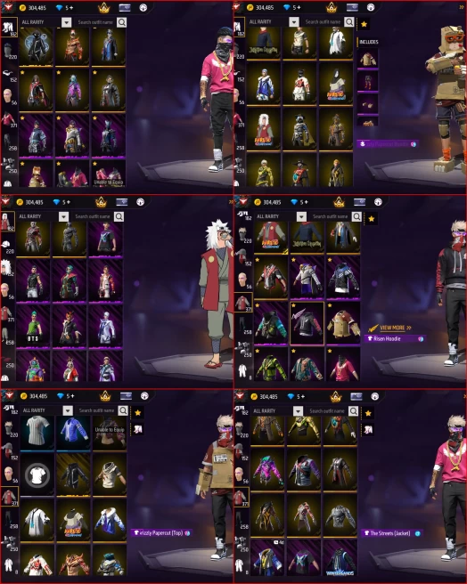 Free Fire | Level 77 | Grandmaster Rank | 7 Evo Gun Skins | Season 2 Hip Hop Bundle