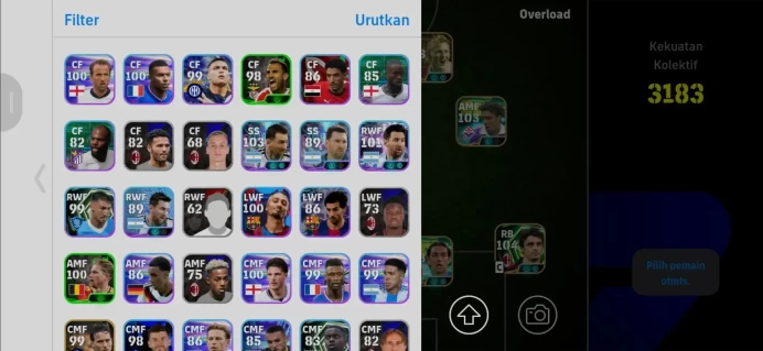 Mobile|PW 3183|Epic Nesta, Makélélé, Rui Costa, Oddo, Cantona,Dirk Kuyt,Massaro,Showtime De Brunye|Konami ID|Check SS EFB891Z