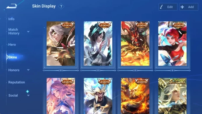 Global|115H 231S |Mythic Han Xin|Limited Musashi|LNY 2025 Consort Yu|ShanHai Yao|7 Legend|1 SXD|1 SS| Check SS HOK1073B