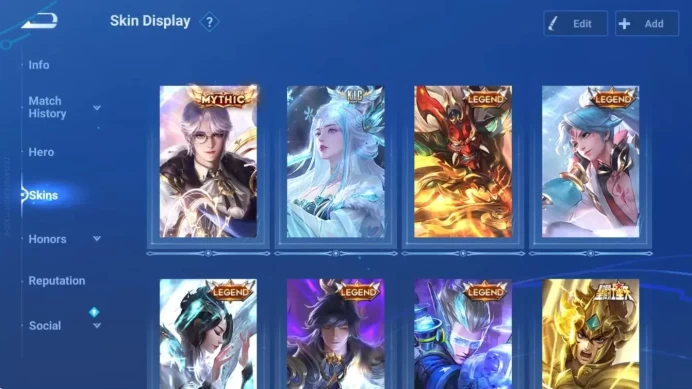 Global|116H 221S |Mythic Kongming|KIC Luna|Legend Dian Wei|Legend Allain|Legend Consort Yu|Legend Li Xin| Check SS HOK1074B