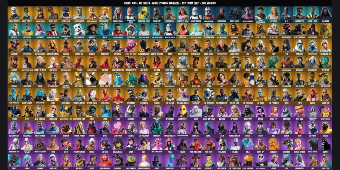 [PC/PSN/XBOX] 489 skins ⚡ Skull Trooper ⭐ Ghoul Trooper ✨ Travis Scott ✅ Astro Jack ⚡ Renegade Raider ⭐ Reaper ✨ Love Ranger ✅ Merry Marauder