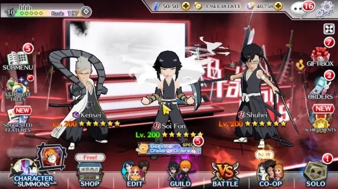 Global | 40K Orb| Aizen TYBW, Kensei TYBW, Ulquiorra 11th Anniv| Fresh Main Story and Side| KlabID|Check SS BBS814Z