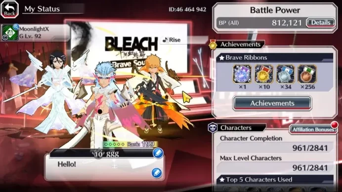 Global | 40K Orb| Kensei Max Trancendece, Grimmjow 11th Anniv| Fresh Main Story and Side | KlabID|Check SS BBS813Z