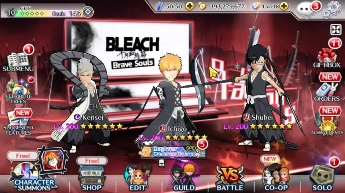 Global |15K Orb| 4 MT Char (Ichigo,Kensei,Hisagi,Bazz TYBW)| Fresh Story & Side| KlabID|Check SS BBS812Z