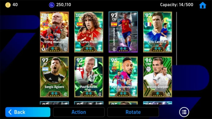 Mobile |PW 3172|BIGT Halland,Epic Puyol Sneijder Cantona,Shwt Laporte Mazraouil Rabiot Messi3Card|Coach FrankLampard| EFB4068B