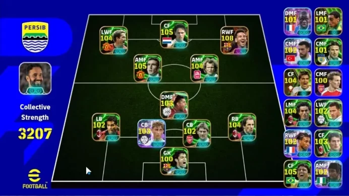 Android|Power 3207|3BigTime Lionel Messi-MSN|24Epic Franco Baresi,Marco van Basten,Eric Cantona,Uli HoeneB,Bebeto|PES2027|EF4361