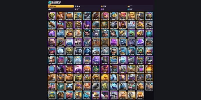 【Android/iOS】 13 KING LEVEL ✨ 119 TOTAL CARDS ✅ 9 EVO CARDS ⚡ 3 LVL14 ⭐ 5 LVL13 ✨ 18 LVL12 ✅ 29 LVL11 ✨ 54 LVL10 ⚡ 10 LVL9