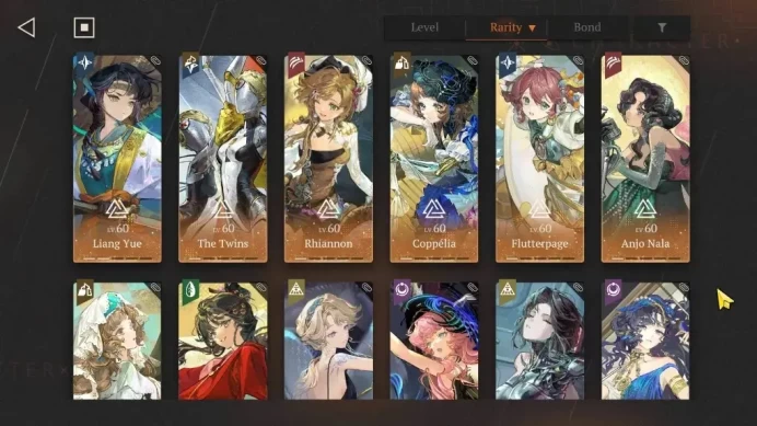 Global|Lv 77|54 SSR 9 Limit|Liang Yue P2,The Twins P1,Rhiannon P1,Anjo P1,Heron,Beryl,Nautika,Lucy,Ezio +Psy|Bluepoch|RVS2060