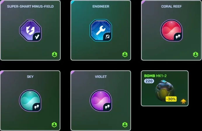Tanki Online | Warrant Officer 2 | 56k Crystals | Ricochet Super-Smart Minus-Field | Email Unlinked