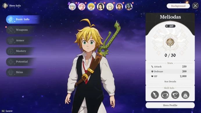 The Seven Deadly Sins Origin | Europe Start Account | Meliodas | Elizabeth | Guila