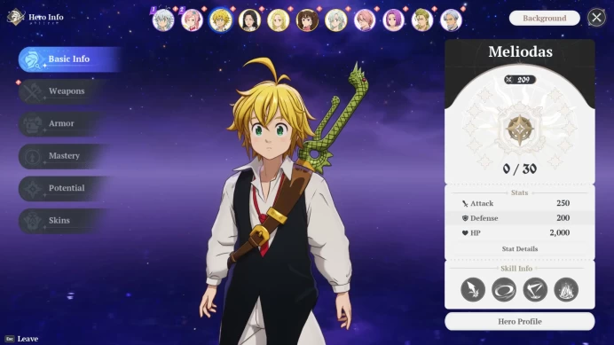 The Seven Deadly Sins Origin EU | Starter Account | Meliodas | Elizabeth | Elaine | Diane | Guila