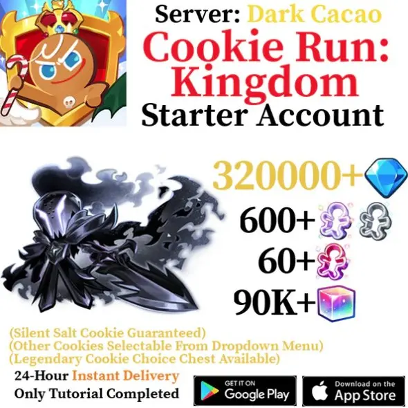 Cookie Run Kingdom | Global Pure Vanilla | 370,000+ Gems | Legendary/Ancient Cookies