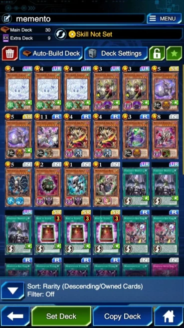 Duel Links|Many Meta Deck(Memento,DM,Horus,Infernity,Branded,Shining Sarc,Cyber Dragon,Hero etc)|Good Staple|9999+Gems|DL026B