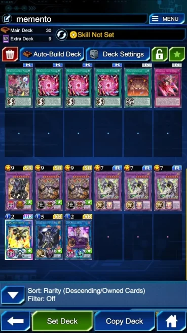 Duel Links|Many Meta Deck(Memento,DM,Horus,Infernity,Branded,Shining Sarc,Cyber Dragon,Hero etc)|Good Staple|9999+Gems|DL026B