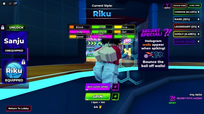 ROBLOX8142 // 76 Lvl + 44 Riku + Sanju Shield Breaker