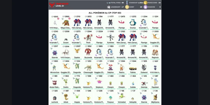 ⭐ 5 Armored Mewtwo ✨ IV100 MEGA Mewtwo Y 5.5K ✅ Legendary: 17 ✨ Shiny: 20 ⚡ Thundurus ⭐ Zamazenta ✨ Zapdos ✅ Regirock