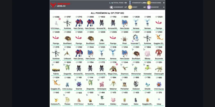✅ 5 Armored Mewtwo ⚡ IV100 MEGA Mewtwo Y 5.7K ⭐ Legendary: 17 ✨ Shiny: 18 ✨ Shiny Xerneas ✨ Zamazenta ✅ Zacian ⚡ Thundurus