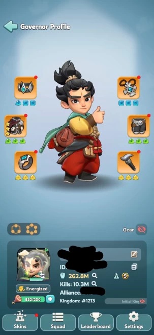 2 - TG 5 | 263M Power | VIP 8 | 528k Gems | Total Skin 6 | INSTANT DELIVERY! 
