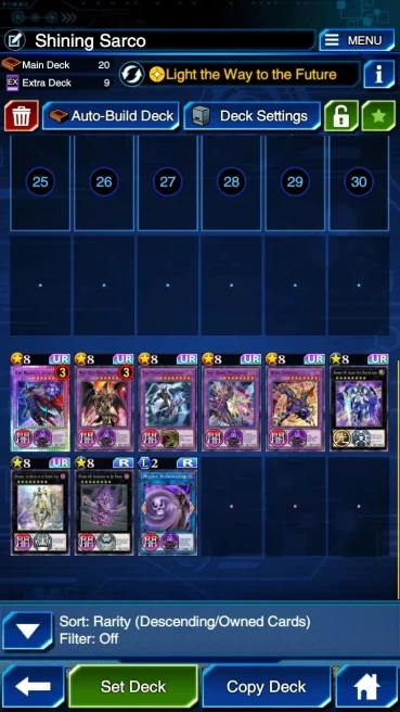 Duel Links|Meta Deck(Shining Sarco,Red Eyes Dragoon,Horus,Cyber Dragon,Neos etc)|Staple,UR Dream Check SS|DL029B