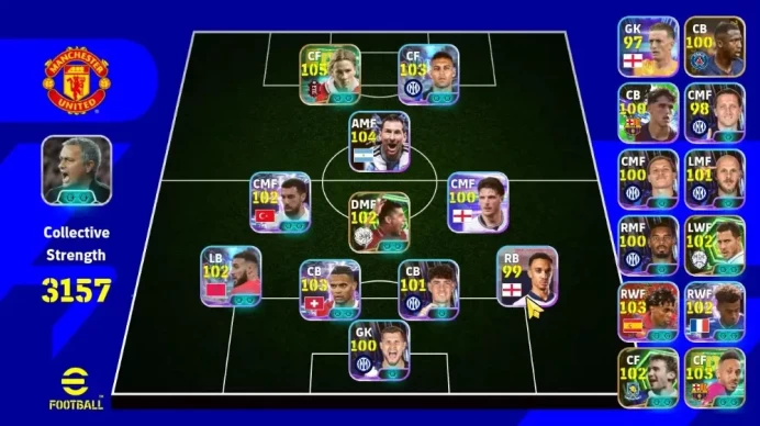 Mobile|PW 3157|Epic Fernando Torres, Aubameyang, Frank Rijkaard,Showtime Lautaro, Désiré Doué|Konami ID|Check SS EFB907Z