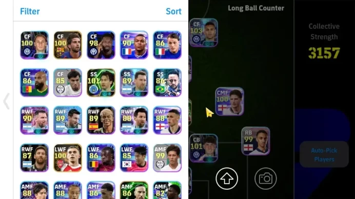 Mobile|PW 3157|Epic Fernando Torres, Aubameyang, Frank Rijkaard,Showtime Lautaro, Désiré Doué|Konami ID|Check SS EFB907Z