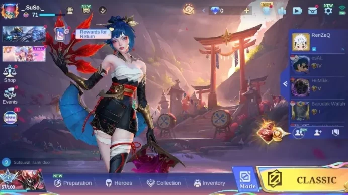 Global|Skin 390|Exalted|Legend Gusion,Aspirants Fanny+Chang'e,KOF Karina+Aurora+Guinevere,Luckybox 14,Collector 3|CheckSSML3003B