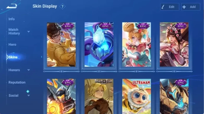 Global | 116H 83S | Legend Angela | EWC Allain | Event Exclusive Huang Zhong | AOT Mayene | Epic Skin 7 More | Check SS HOK1080B