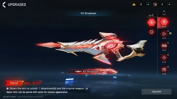 Asia|Eternal Spear Relic Lv2|7 Ultra Glock Money,AUG Apocalpyse,FAL Luchador,FN2000 Flame Fox,Galil Knight,etc|Netease|BLS7040