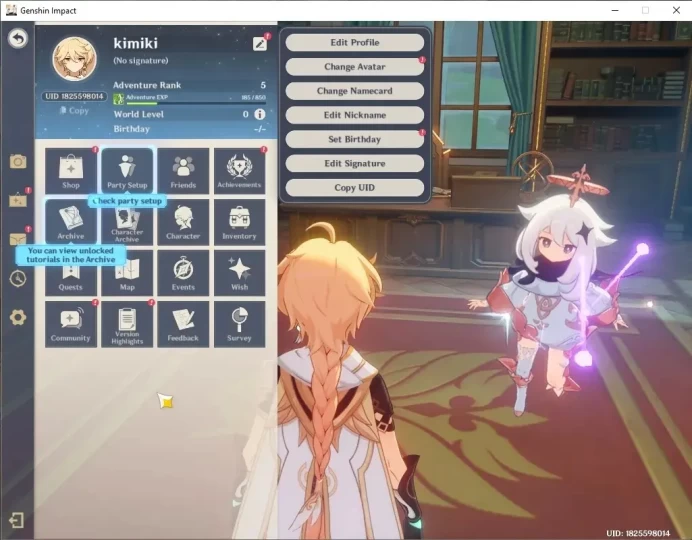 Asia|AR 5|1 Limited + 1 Standard| Starter with Vesna & Mizuki |BD Unset|Low Main Quest & Explore Map|Male MC|Log Google|GI8207