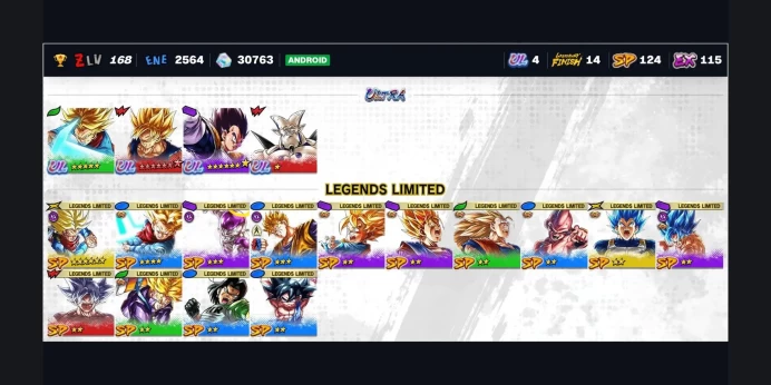 ✨ 38974 Chrono Crystals ✅ 4 UL ⭐ 14 LL ✨ 130 SP ⚡ UL Super Saiyan Trunks (Adult) ⭐ LL 6* SS2 & SSGSS Trunks (Adult) & Vegeta ⭐ ANDROID only