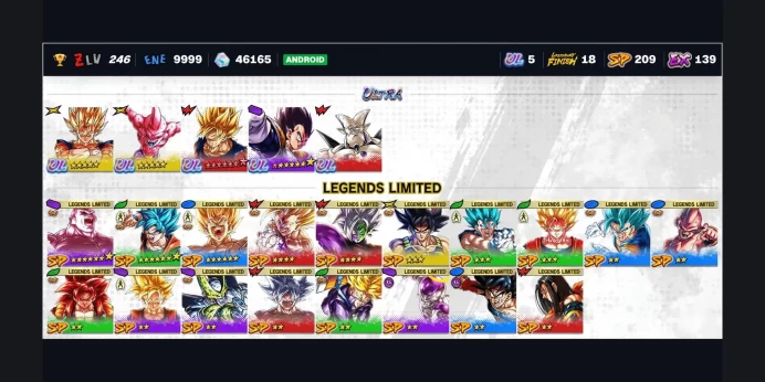 ✨ 54285 Chrono Crystals ✅ 5 UL ⭐ 19 LL ✨ 211 SP ⚡ UL Super Vegito ⭐ UL Buu: Kid ⭐ LL 7* Goku ⭐ LL 7* Jiren: Full Power ⭐ LL Vegito