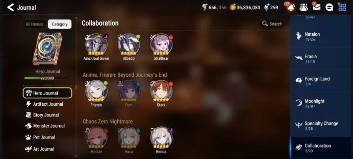 Epic Seven | New Moon Luna | ML Bellona | DJ Basar | ML Illynav | 20 ML 5 Stars | Full Overlord Collab