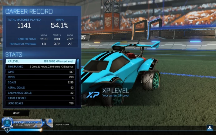 Rocket League | XP Level 283 | 15 Bodies | Animus GP Pink | Epic Games